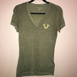 Olive Green True Religion T-Shirt